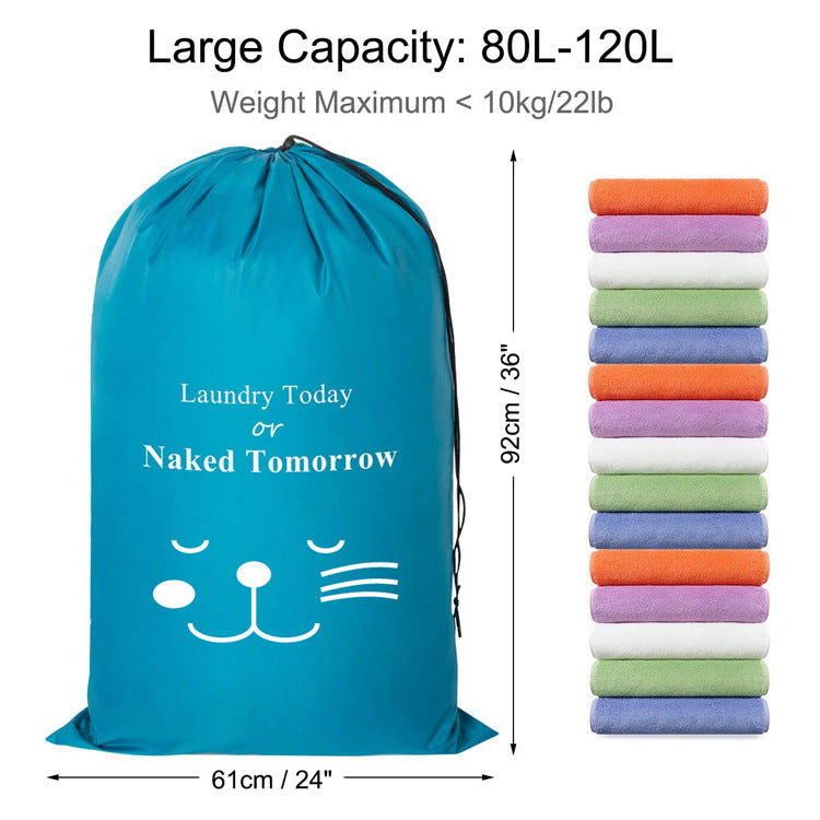 Waterproof Travel Laundry Bag – Fashionable Foldable Clothes Organizer for Hotel & Home Use