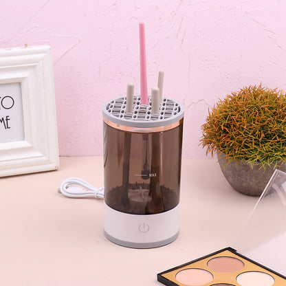 Portable Electric Makeup Brush Cleaner – USB Rechargeable Automatic Cosmetic Brush Cleaning Tool for Eyeshadow & Face Brushes