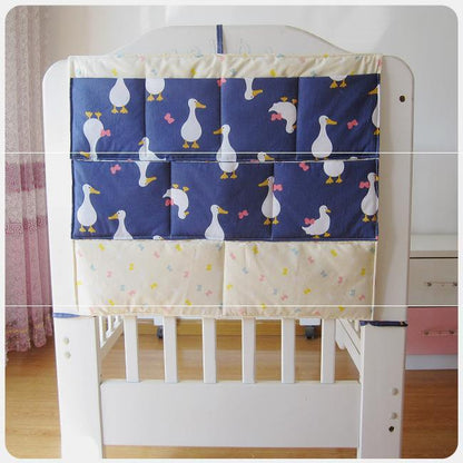 Baby Bedside Hanging Storage Bag – Crib Organizer for Diapers, Toys & Baby Essentials