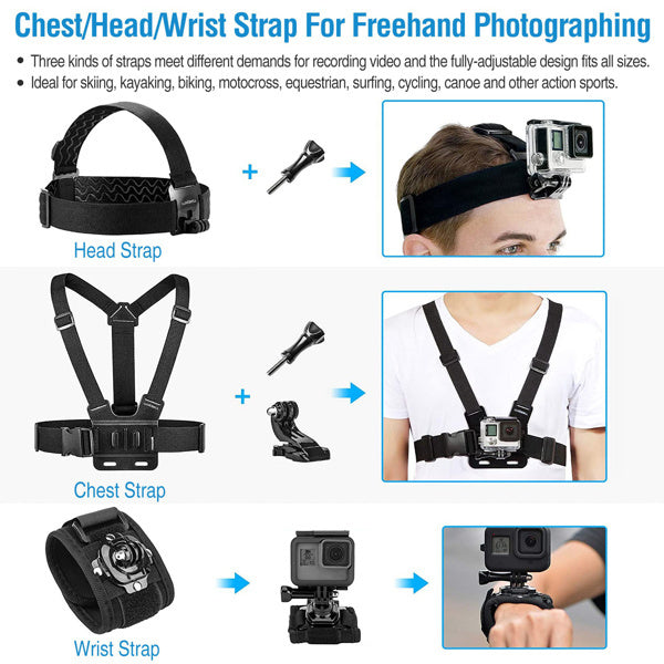 26-in-1 Camera Accessory Kit – Complete Photography Set for Action & DSLR Cameras