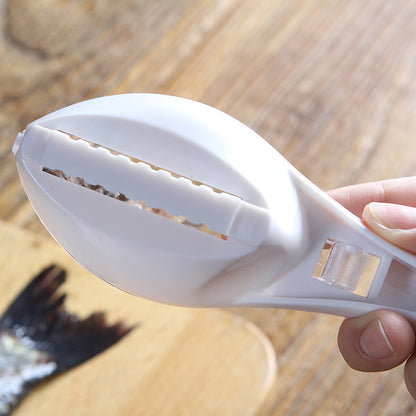 Fish Scale Remover Brush – Quick Scraping Fish Scaler with Grater & Skin Peeling Tool for Easy Cleaning