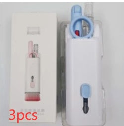 7-in-1 Multifunctional Cleaning Kit – Bluetooth Earbuds Cleaner, Keyboard Brush, Keycap Puller & Screen Cleaning Pen