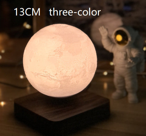 Magnetic Levitation Moon Lamp – 3D Printed Planet Night Light with Floating & Spinning LED Display