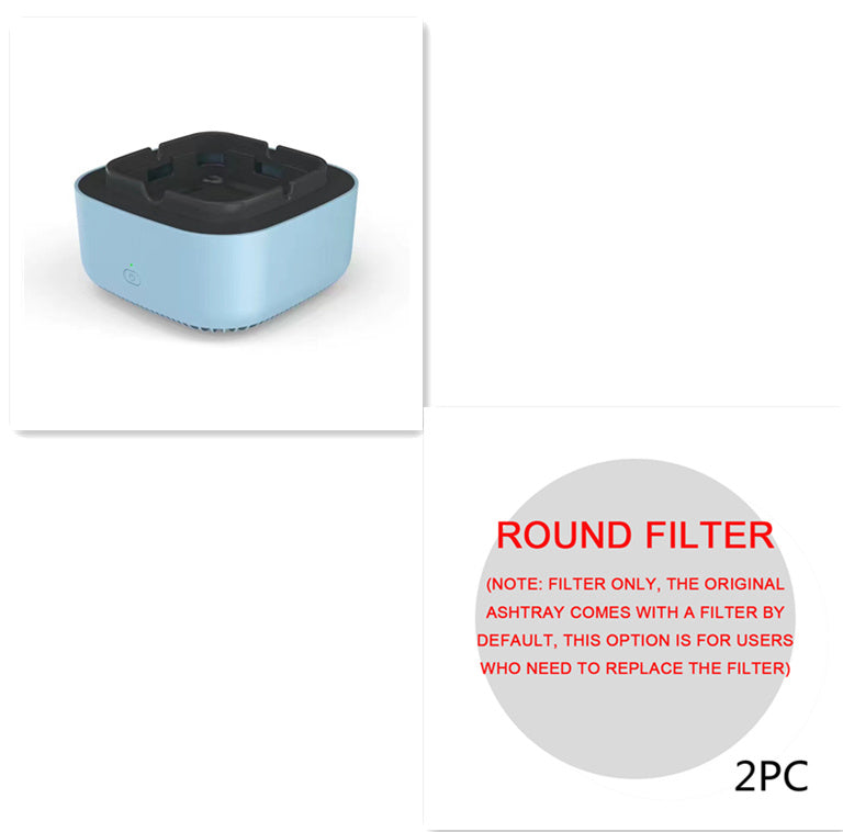Portable Ashtray with Air Purifier – Automatic Anion Odor Remover for Home & Car Use