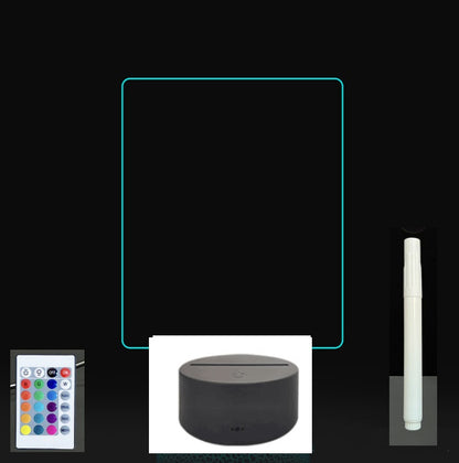 3D LED Acrylic Message Board – Glowing Handwriting Note Pad with Light-Up Display