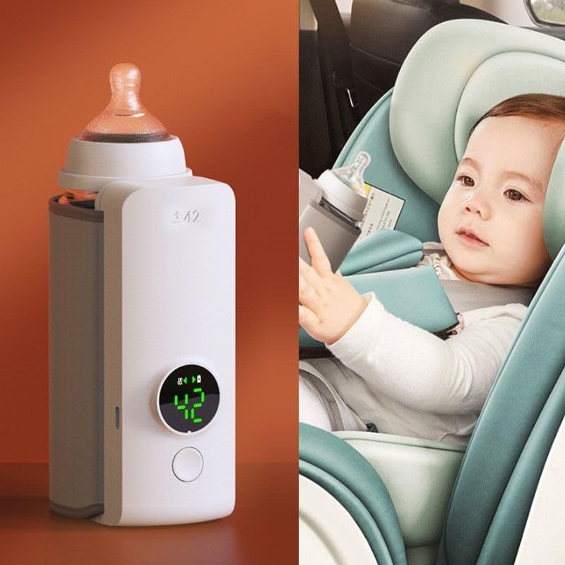 Portable Wireless Baby Bottle Warmer – USB Rechargeable Heating Bag with Constant Temperature & Universal Fit
