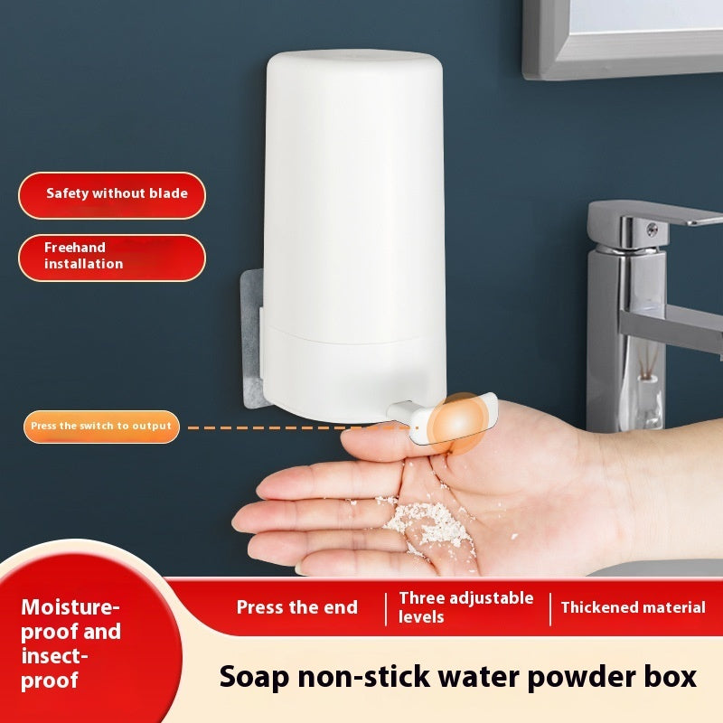 Wall-Mounted Soap Grinder Dispenser – Dry Organizer & Powder Soap Box for Kitchen, Bathroom, Hotel & Gym Use
