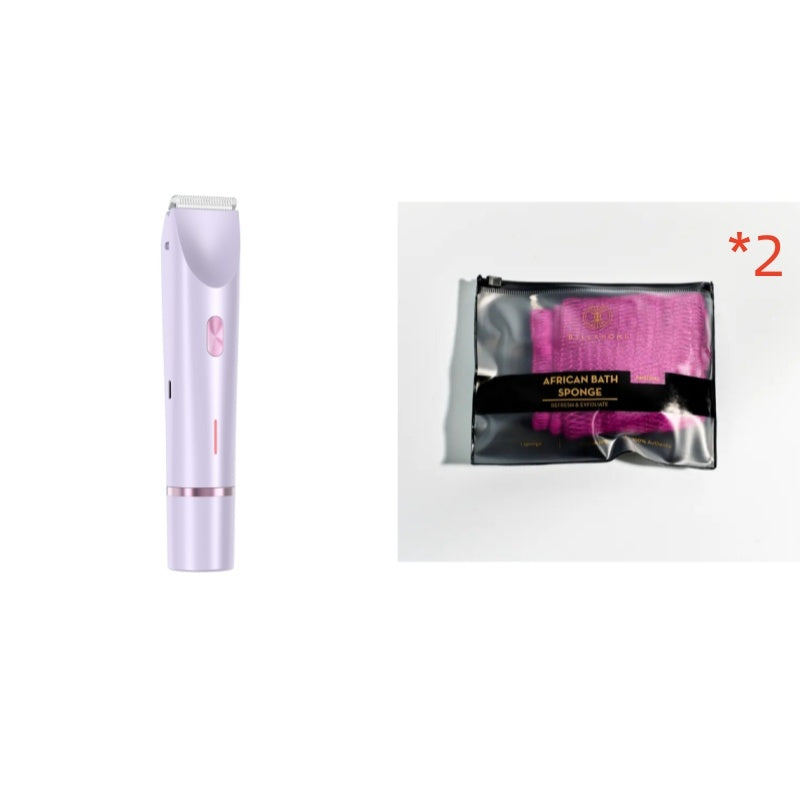 2-in-1 Women's Electric Hair Remover – Double Head Wet & Dry Shaver for Body and Bikini Line