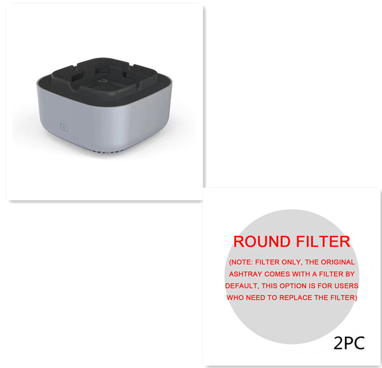 Portable Ashtray with Air Purifier – Automatic Anion Odor Remover for Home & Car Use