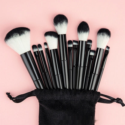 Portable Makeup Brush Set – Complete Professional Cosmetic Tool Kit for Face & Eye Makeup