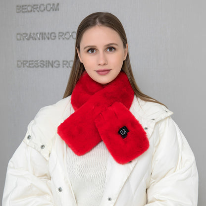 USB Electric Heated Scarf – Adjustable 3-Level Temperature Neck Warmer & Pain Relief Wrap for Men & Women