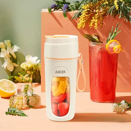 Portable Electric Blender – USB Rechargeable Smoothie & Juice Maker Cup for Travel, Gym, and Kitchen Use