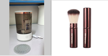 Portable Electric Makeup Brush Cleaner – USB Rechargeable Automatic Cosmetic Brush Cleaning Tool for Eyeshadow & Face Brushes