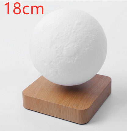 Magnetic Levitation Moon Lamp – 3D Printed Planet Night Light with Floating & Spinning LED Display