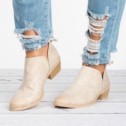 Women’s Retro Ankle Boots – Autumn High Heel Fashion Shoes