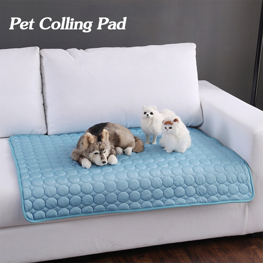 Pet Cooling Mat – Ice Silk Summer Bed for Dogs & Cats | Breathable, Soft, and Portable Cool Nest Pad