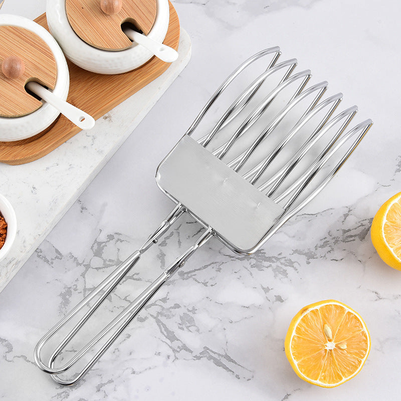 Stainless Steel Slicer – Precision Ham, Bread & BBQ Meat Cutter for Kitchen or Grill