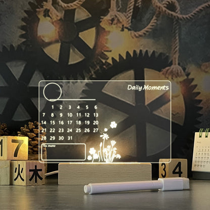 LED Message Board Night Light – USB Creative Note Lamp with Pen