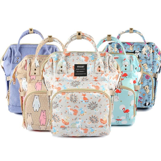 Universal Stroller Organizer Bag – Waterproof, Multi-Pocket Storage for Baby Essentials, Bottles & Diapers