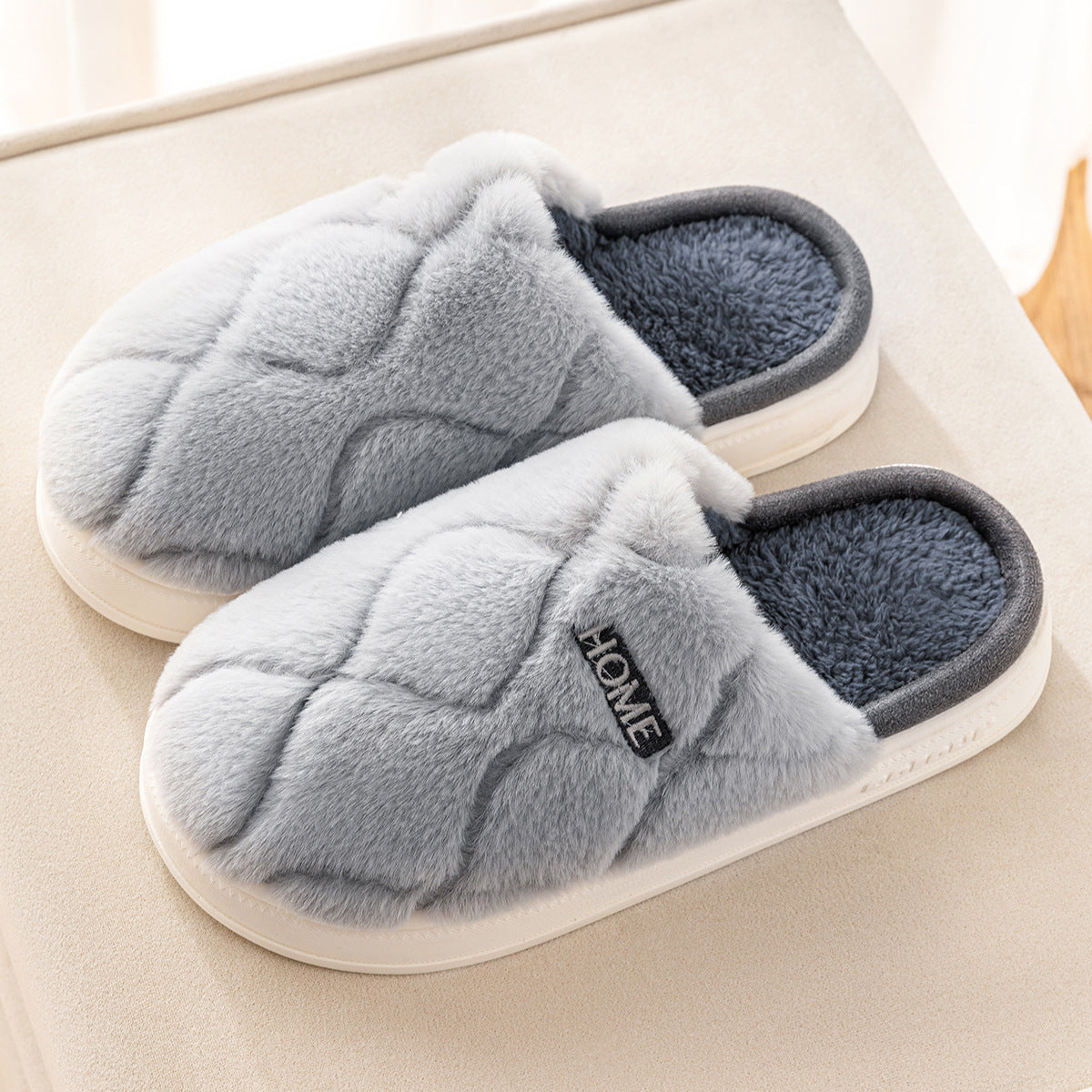 Winter Plush Slippers – Warm Indoor House Shoes for Women, Men & Couples
