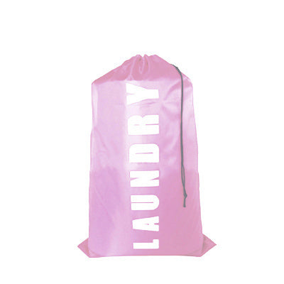 Oxford Fabric Drawstring Laundry Bag – Printed Folding Clothes Storage Organizer