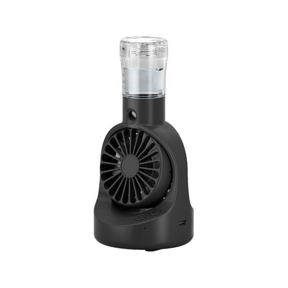 Portable Handheld Spray Fan – 4-Speed USB Rechargeable Mist Cooling Fan for Outdoor Summer Use