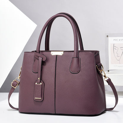 Women's PU Leather Handbag – Large-Capacity Square Tote & Crossbody Shoulder Bag