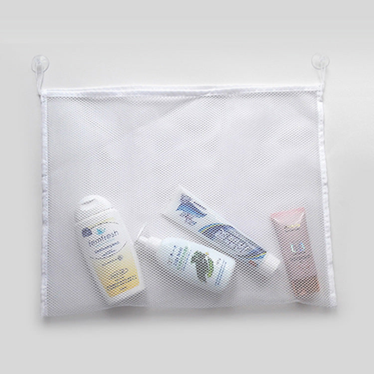 Bathroom Mesh Storage Bag – Hanging Organizer for Toys & Sundries