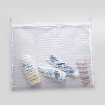 Bathroom Mesh Storage Bag – Hanging Organizer for Toys & Sundries