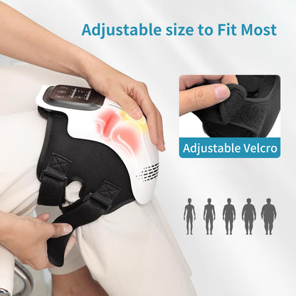 Rechargeable Electric Knee Massager – Heating, Infrared, Vibration & Kneading Therapy for Pain Relief