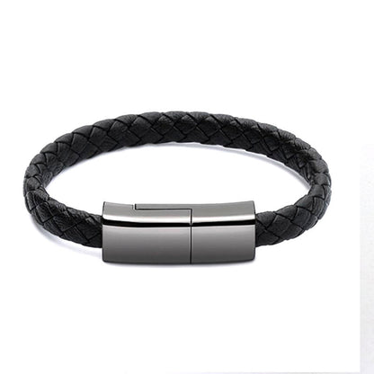 Stylish Bracelet USB Charging Cable – Portable Data & Fast Charger for iPhone, Type-C & Micro USB Devices