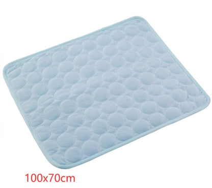 Pet Cooling Mat – Ice Silk Summer Bed for Dogs & Cats | Breathable, Soft, and Portable Cool Nest Pad