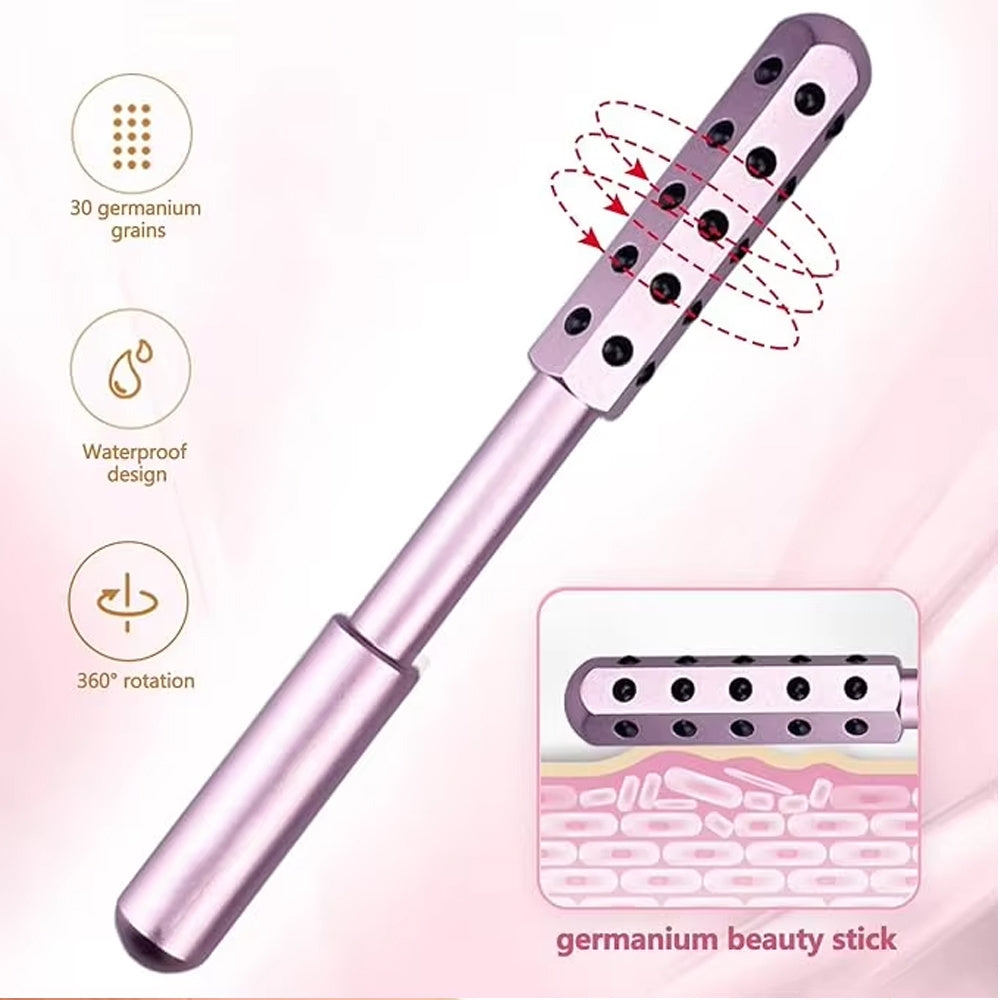 30-Germanium Facial Beauty Stick – Anti-Wrinkle Massage Roller Wand for Face Lifting & Skin Care