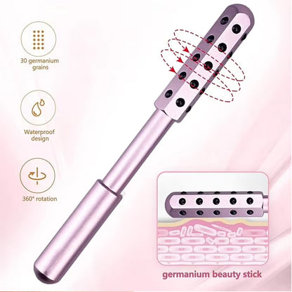 30-Germanium Facial Beauty Stick – Anti-Wrinkle Massage Roller Wand for Face Lifting & Skin Care
