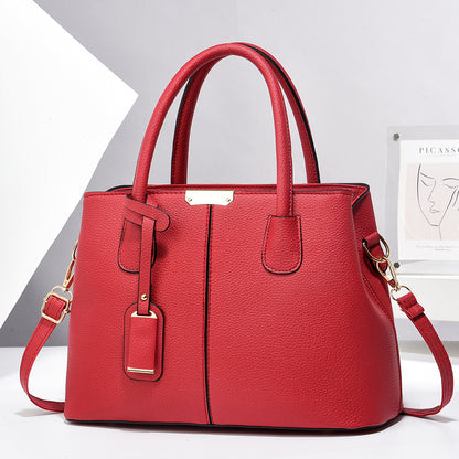 Women's PU Leather Handbag – Large-Capacity Square Tote & Crossbody Shoulder Bag