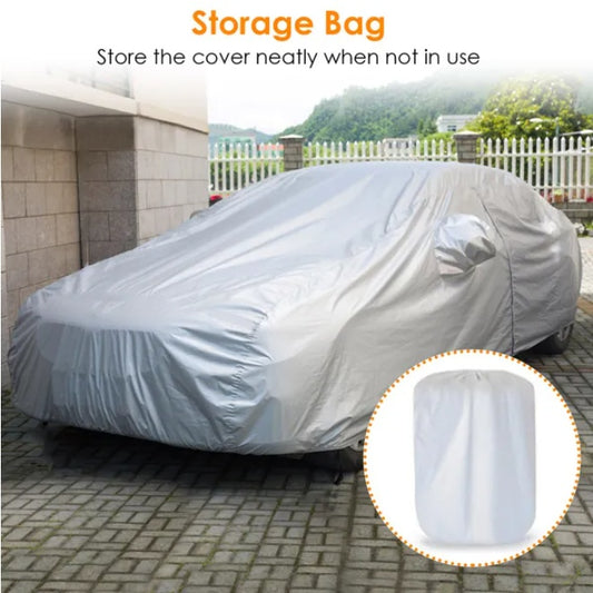 All-Weather Car Cover – UV Resistant, Waterproof, Windproof Protection for Sedan