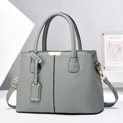 Women's PU Leather Handbag – Large-Capacity Square Tote & Crossbody Shoulder Bag