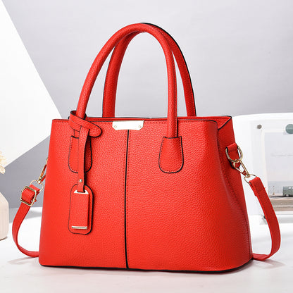 Women's PU Leather Handbag – Large-Capacity Square Tote & Crossbody Shoulder Bag