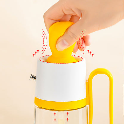2-in-1 Oil Dispenser with Silicone Brush – Glass Bottle for BBQ, Cooking & Seasoning | Kitchen Spray Bottle Tool