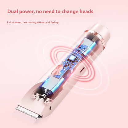 2-in-1 Women's Electric Hair Remover – Double Head Wet & Dry Shaver for Body and Bikini Line