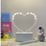 3D LED Acrylic Message Board – Glowing Handwriting Note Pad with Light-Up Display