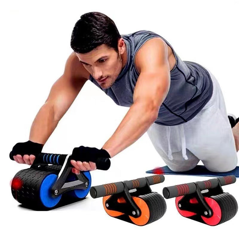 Automatic Rebound Ab Wheel Roller – Dual Wheel Abdominal Exerciser & Waist Trainer for Home Gym Workout