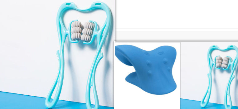 Manual 6-Wheel Neck Massager – Multifunctional Roller Tool for Muscle Relief & Relaxation