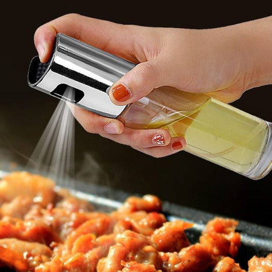 2-in-1 Oil & Vinegar Spray Bottle – Refillable Cooking Sprayer for Healthy BBQ, Grilling & Kitchen Use