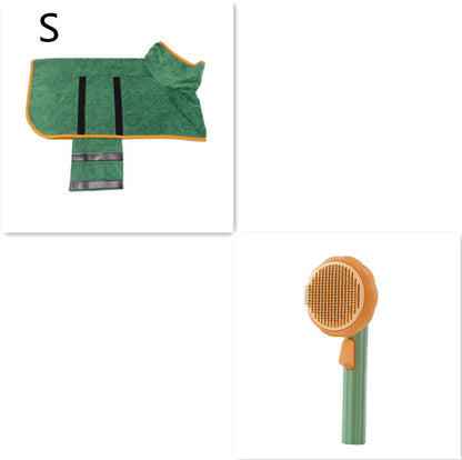 Self-Cleaning Pet Grooming Brush – Handheld Steel Wire Comb for Cats & Dogs, Easy Hair Removal