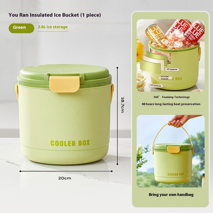 Outdoor Camping Ice Cube Dispenser – Insulated Press Barrel for Cold Drink Storage
