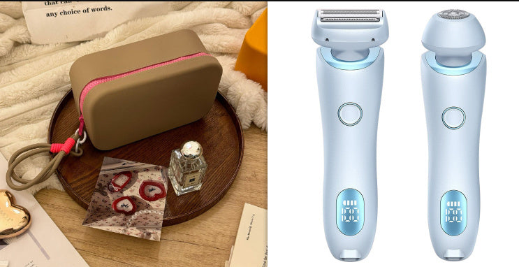 2-in-1 USB Rechargeable Hair Removal Epilator – Women’s Body Trimmer & Shaver for Face, Legs, Bikini & Underarms