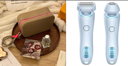 2-in-1 USB Rechargeable Hair Removal Epilator – Women’s Body Trimmer & Shaver for Face, Legs, Bikini & Underarms