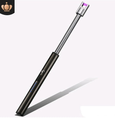 USB Rechargeable LED BBQ Lighter – Long Neck, 360° Flexible Design, Windproof & Flameless
