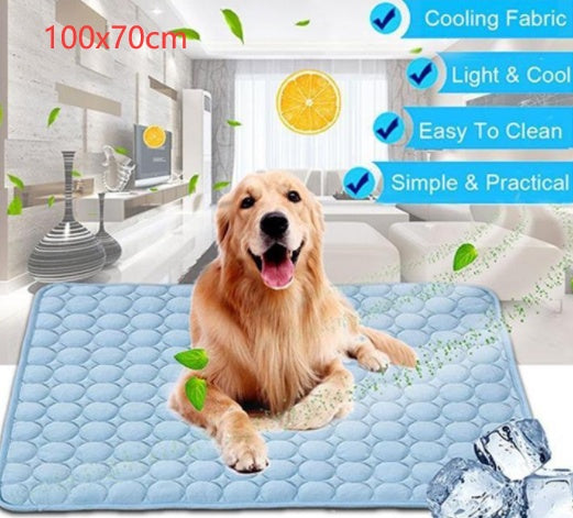 Pet Cooling Mat – Ice Silk Summer Bed for Dogs & Cats | Breathable, Soft, and Portable Cool Nest Pad